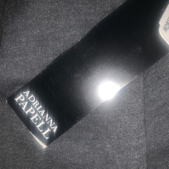 ADRIANNA PAPELL Women's Gray Jacket Only Size 14 NWT Bolero Cape Evening Dressy - Picture 12 of 14